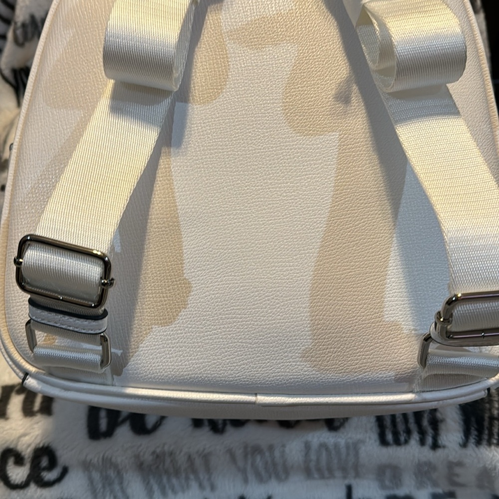 NWOT Karl Lagerfeld White Backpack With No Marks at all - Picture 11 of 15